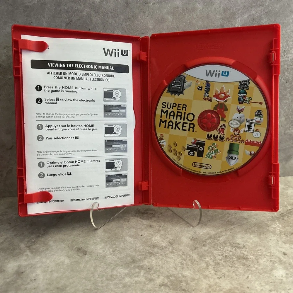 Super Mario Maker Nintendo Wii U CIB Complete